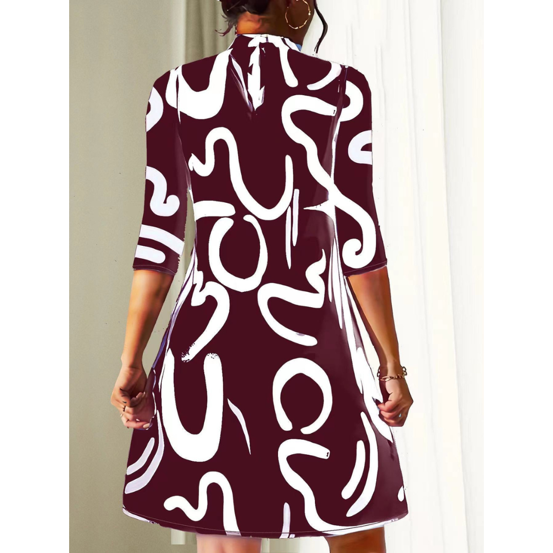 Sophie | Dames Jurk | Mini met patroon