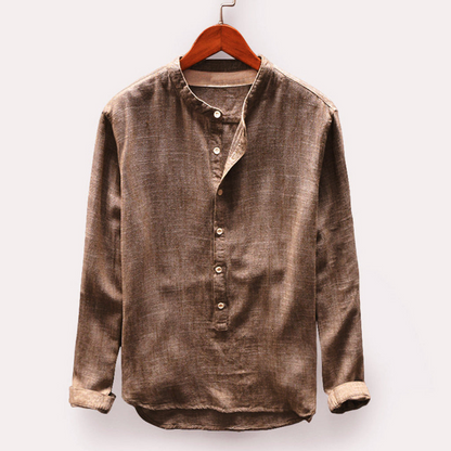 Jeremy | Heren Linnen Overhemd | Slim-Fit Ademend
