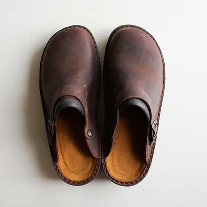 Clogs | Unisex | Leren Instappers met Comfortzool