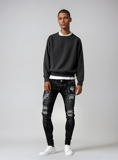 Dion | Heren Ripped Jeans | Slim Fit
