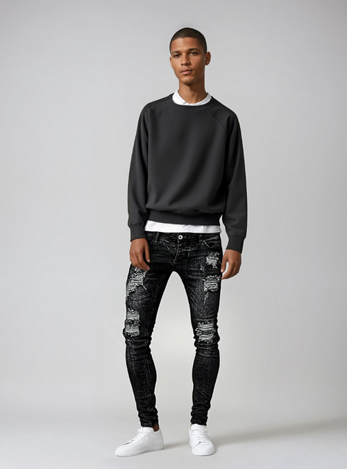 Dion | Heren Ripped Jeans | Slim Fit