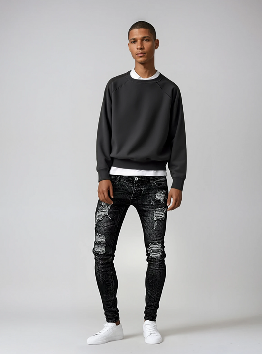 Dion | Heren Ripped Jeans | Slim Fit