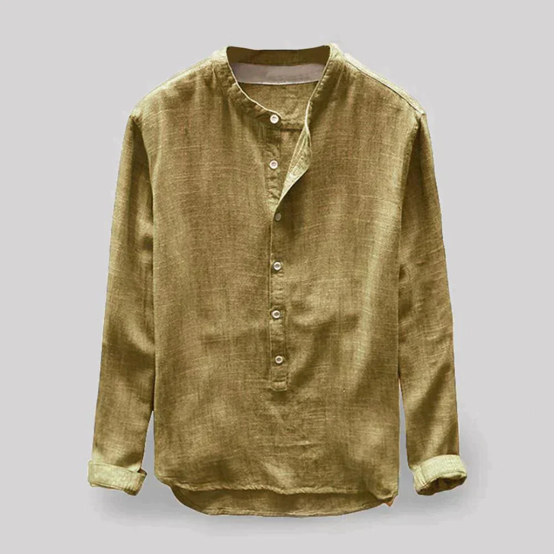 Jeremy | Heren Linnen Overhemd | Slim-Fit Ademend