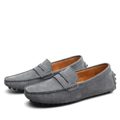 Floris | Heren Italiaanse Loafers | Suède Slip-on Mocassins