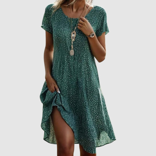 Eline | Dames Zomer Jurk | Mini met stippen