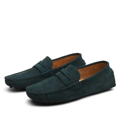 Floris | Heren Italiaanse Loafers | Suède Slip-on Mocassins