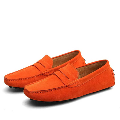 Floris | Heren Italiaanse Loafers | Suède Slip-on Mocassins