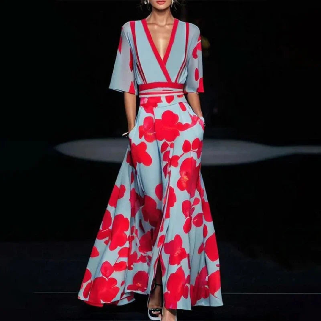 Zola | Dames Jurk | Maxi met Korte Mouwen