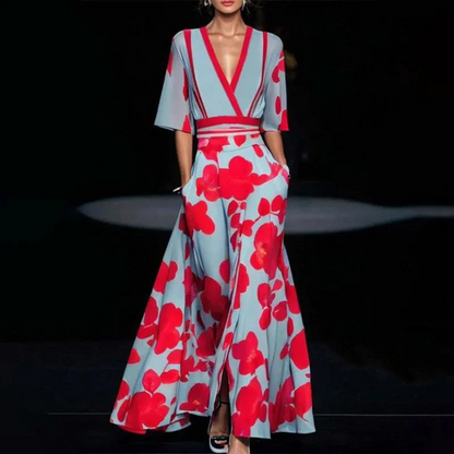 Zola | Dames Jurk | Maxi met Korte Mouwen