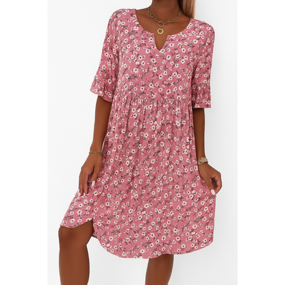 Tamara | Dames Zomer Jurk | Midi met Bloemenprint