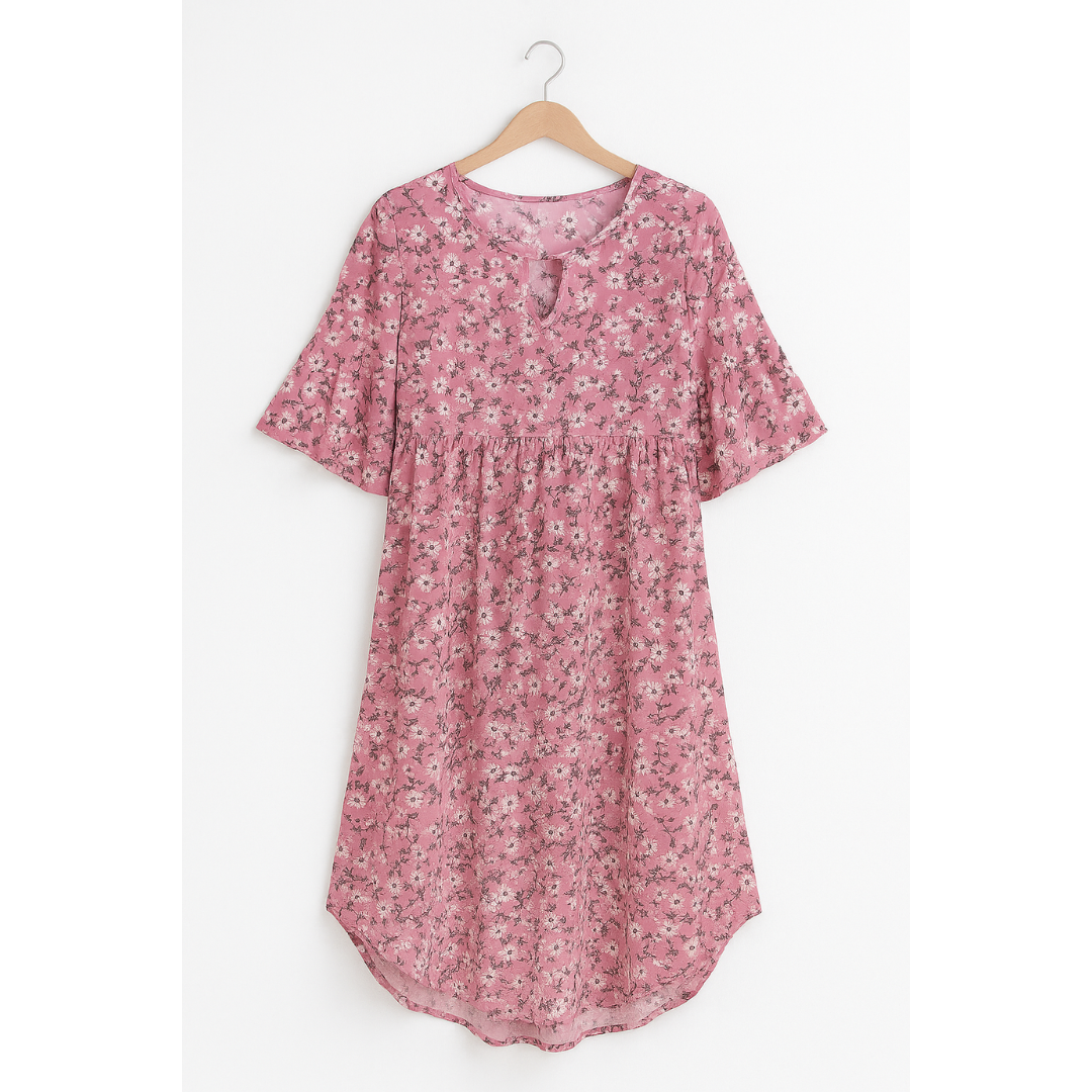 Tamara | Dames Zomer Jurk | Midi met Bloemenprint