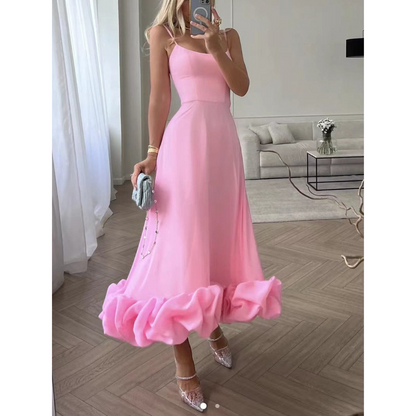 Beau | Dames Mouwloze Midi Tutu-Jurk | Zomerjurk
