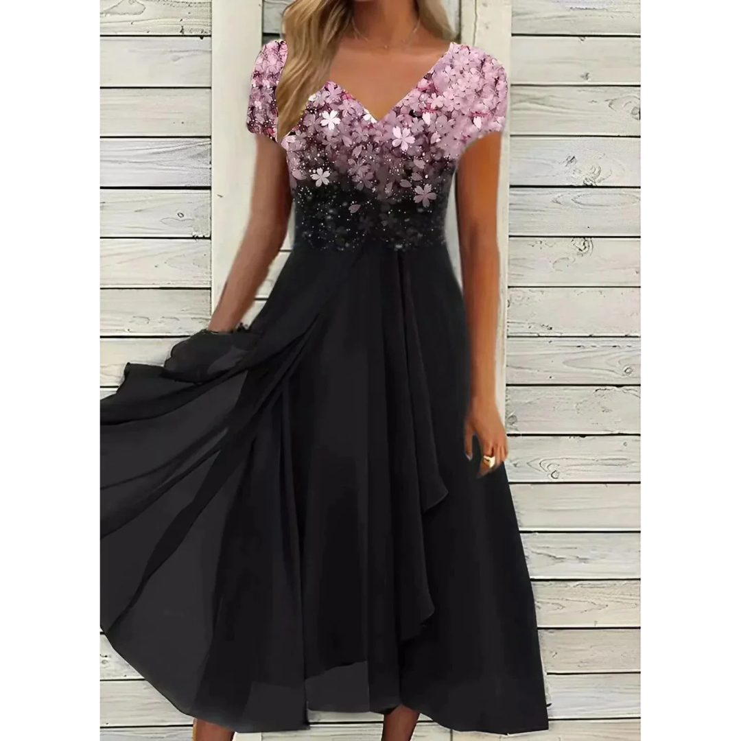Meike | Dames Jurk | Midi Jurkje met bloemenprint