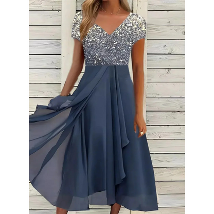 Meike | Dames Jurk | Midi Jurkje met bloemenprint