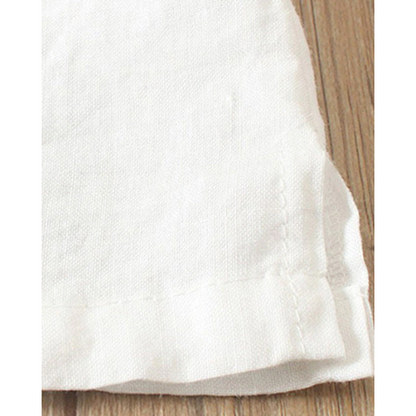 Fenne | Effen blouse met korte mouwen en ronde halslijn