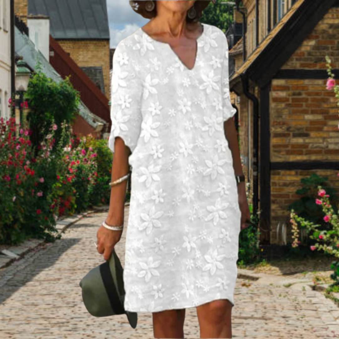 Jet | Dames Jurk | Midi met bloemenprint