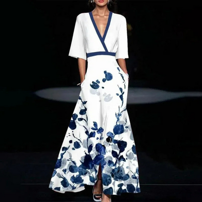 Zola | Dames Jurk | Maxi met Korte Mouwen