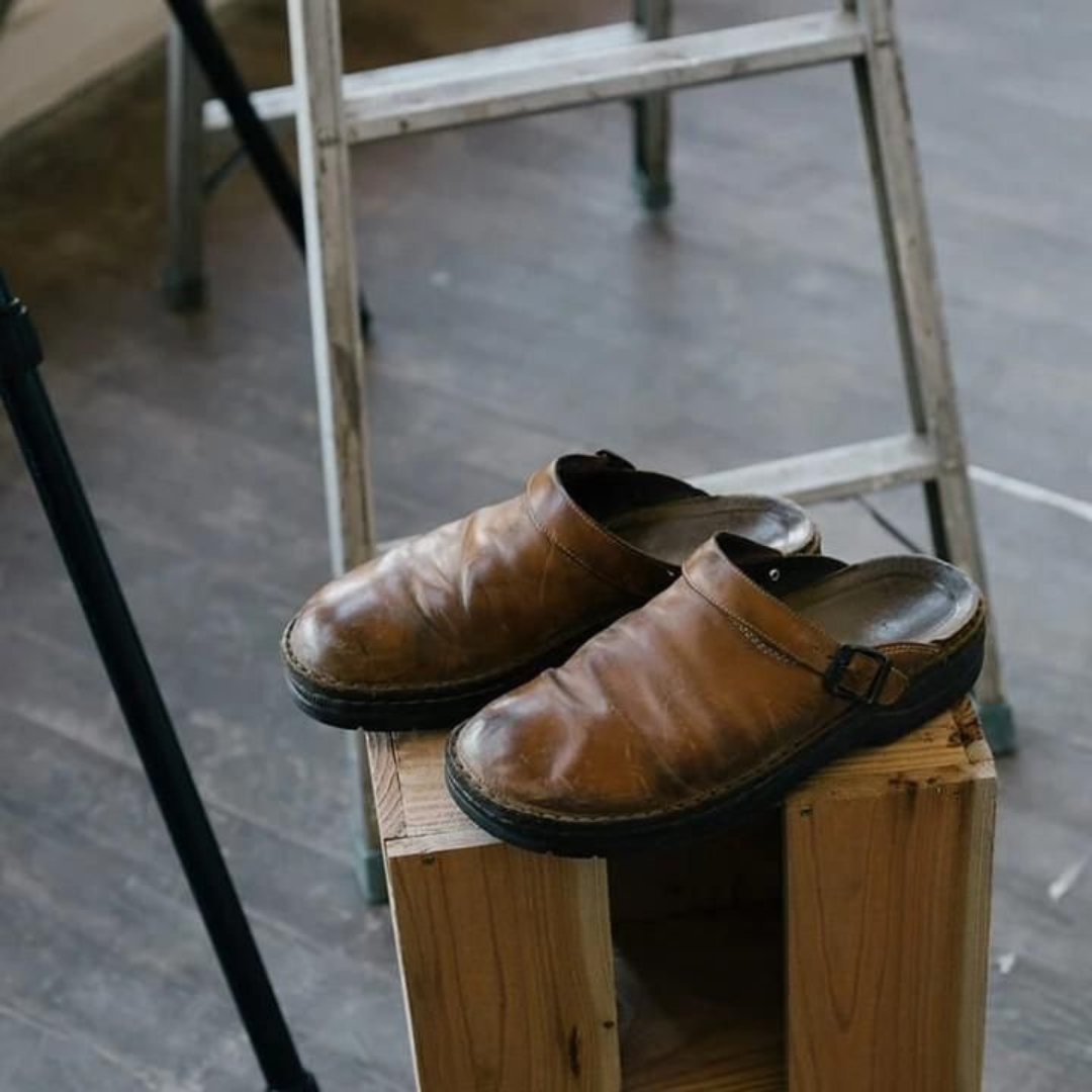 Clogs | Unisex | Leren Instappers met Comfortzool
