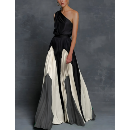 Saar | Dames One-Shoulder Zomerjurk | Maxi met Print